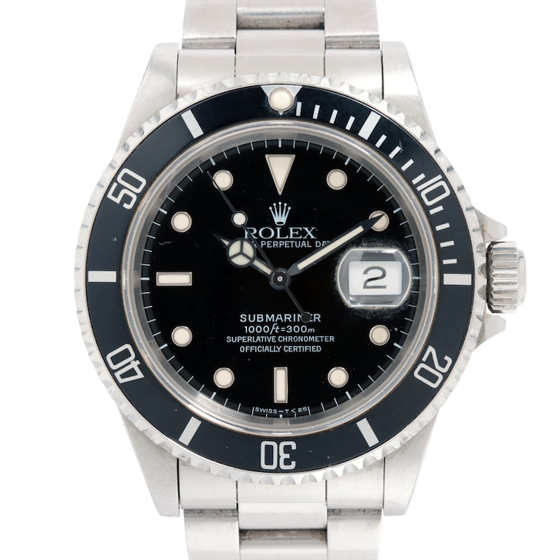Main Image 1 of Previously Owned Men's Rolex Submariner Stainless Steel Watch 92924294117 (Model: 16610)
