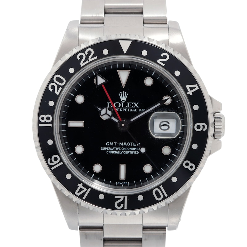 Main Image 1 of Previously Owned Men's Rolex GMT-Master Stainless Steel Watch 91724206353 (Model: 16700)