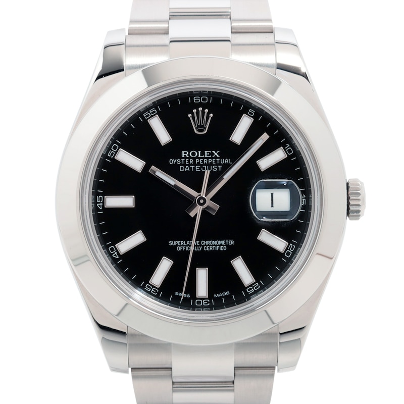 Main Image 1 of Previously Owned Men's Rolex Datejust 41 Stainless Steel Watch 70224292419 (Model: 116300)