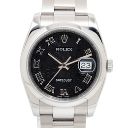 Previously Owned Men's Rolex Datejust 36 Stainless Steel Watch 12924196728 (Model: 116200)