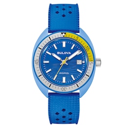 Bulova Snorkel Blue Tang Fish Men's Watch 98B445