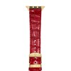Thumbnail Image 1 of MICHELE Ruby Red Leather Apple Watch Strap MS20SL0003
