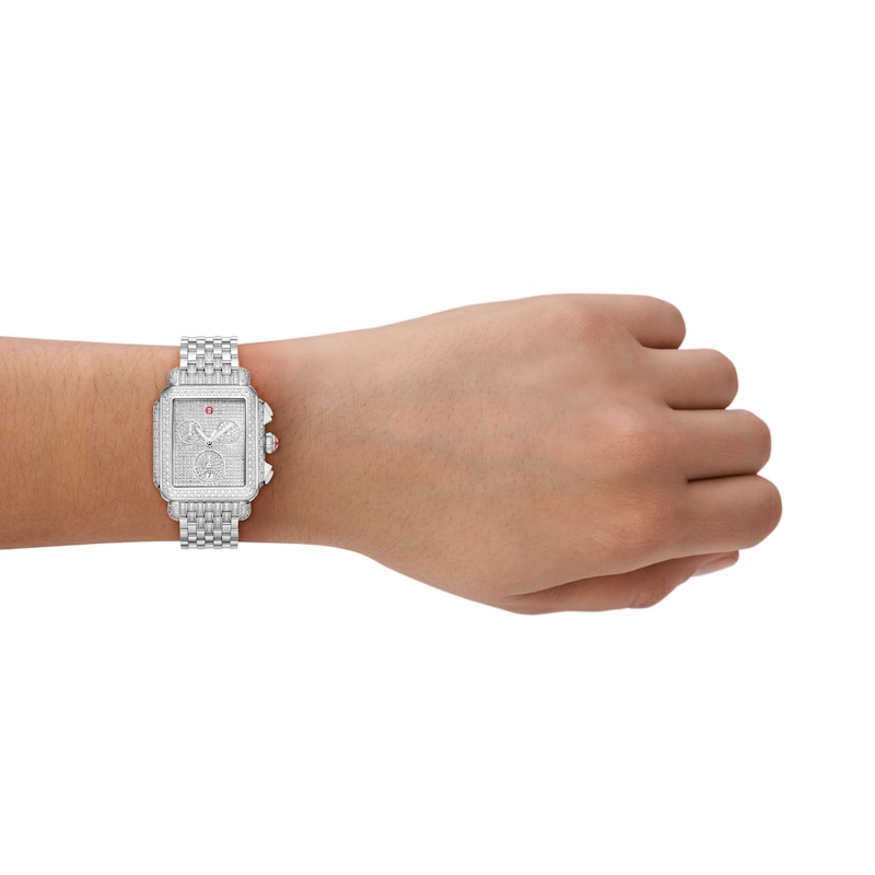 Main Image 4 of MICHELE Limited Edition Deco Diamond Pavé Jubilee Women's Watch MWW06A000810