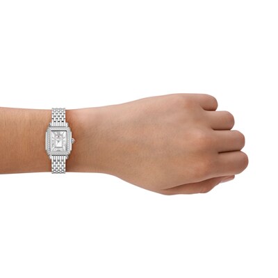 Michele Deco Mini Diamond Bezel MOP ARB Dial Stainless Steel 12m Bracelet Michele Deco Watch Stainless Steel MOP Diamond Dial 35 x  main image 2