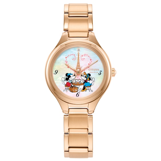 Citizen Disney Mickey Mouse & Minnie Mouse in Paris Women's Watch FE2103-52D