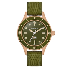 Bulova Special Edition MIL-SHIPS Bronze Automatic Men's Watch 98A324