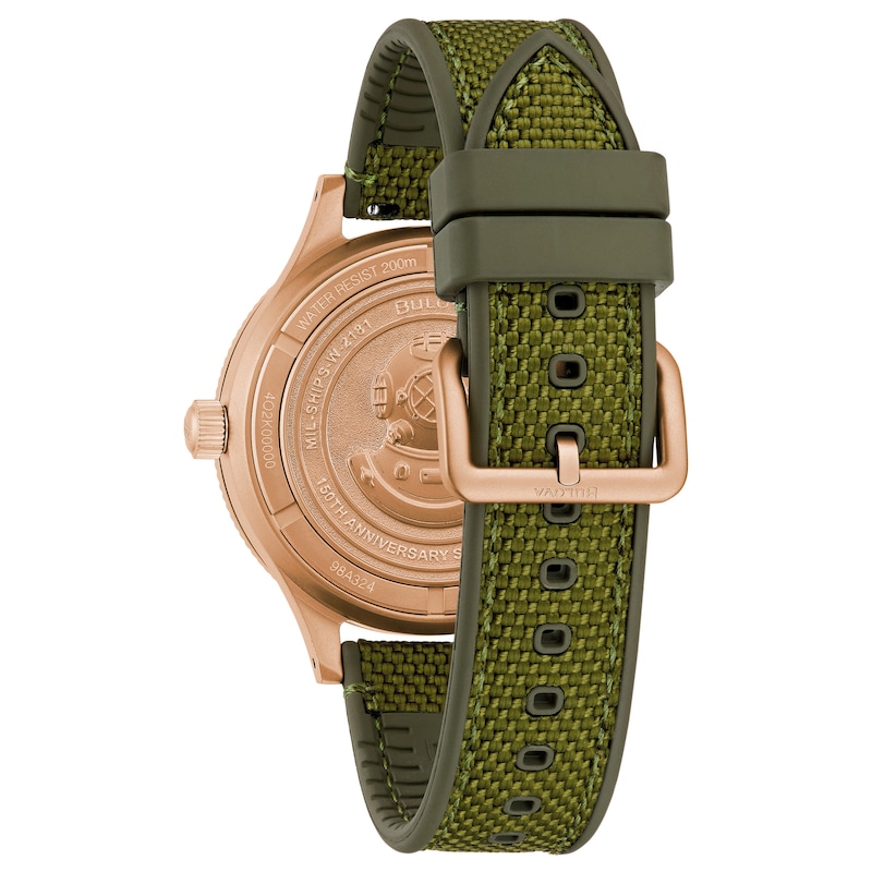 Main Image 4 of Bulova Special Edition MIL-SHIPS Bronze Automatic Men's Watch 98A324