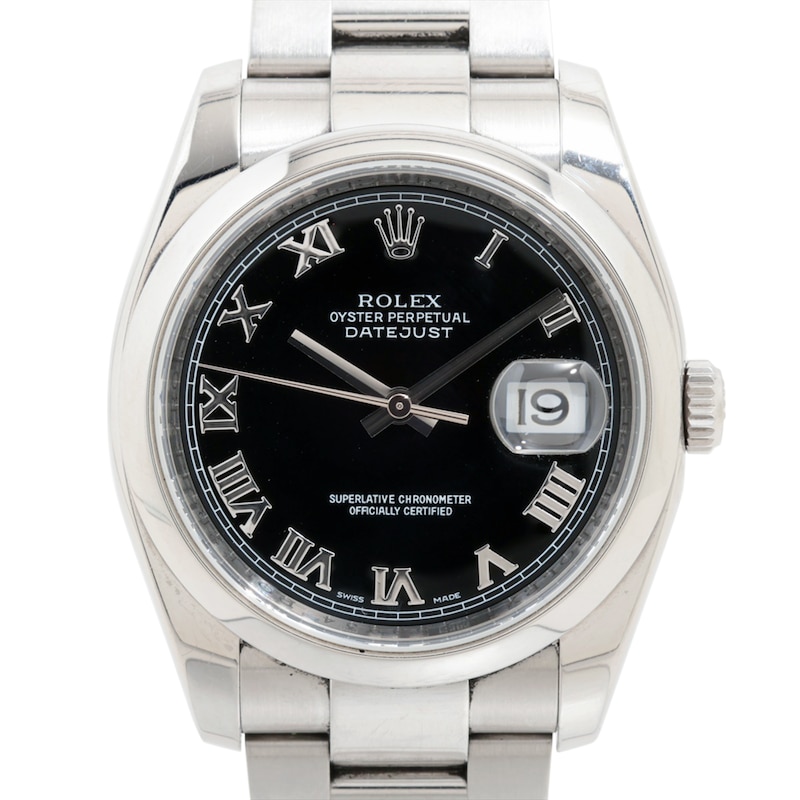 Main Image 1 of Previously Owned Men's Rolex Datejust 36 Stainless Steel Watch UENYT1W7 (Model: 116200)