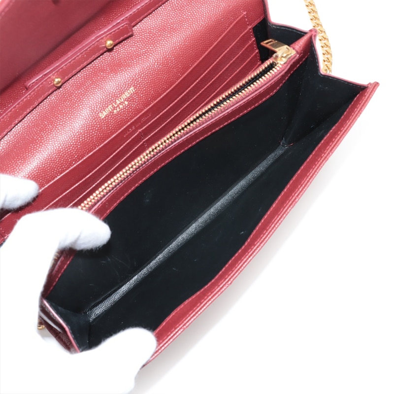 Main Image 3 of Previously Owned Saint Laurent Cassandre Envelope Chain Wallet (MSESLIYW)