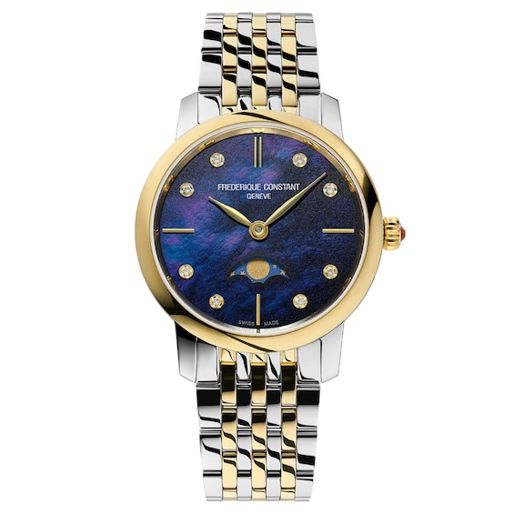 Frederique Constant Slimline 1/20 ct tw Diamond Women's Watch FC-206MPND1S3B