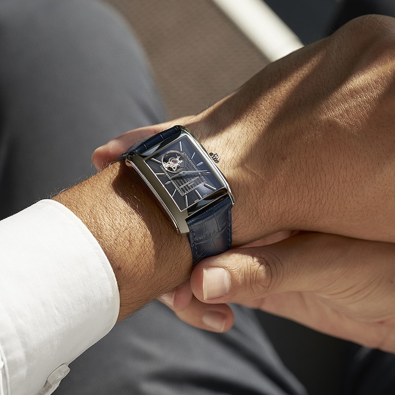 Main Image 4 of Frederique Constant Classics Carrée Heart Beat Automatic Men's Watch FC-311N4C26