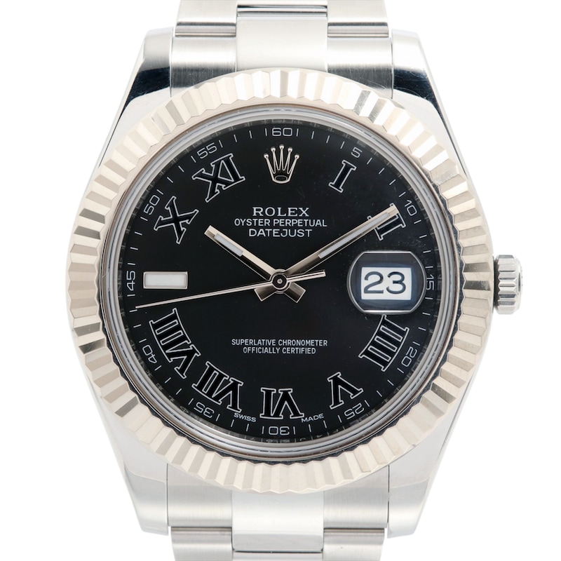 Main Image 1 of Previously Owned Men's Rolex Datejust 41 18K White Gold & Stainless Steel Watch 3SMBL9M3 (Model: 116234)