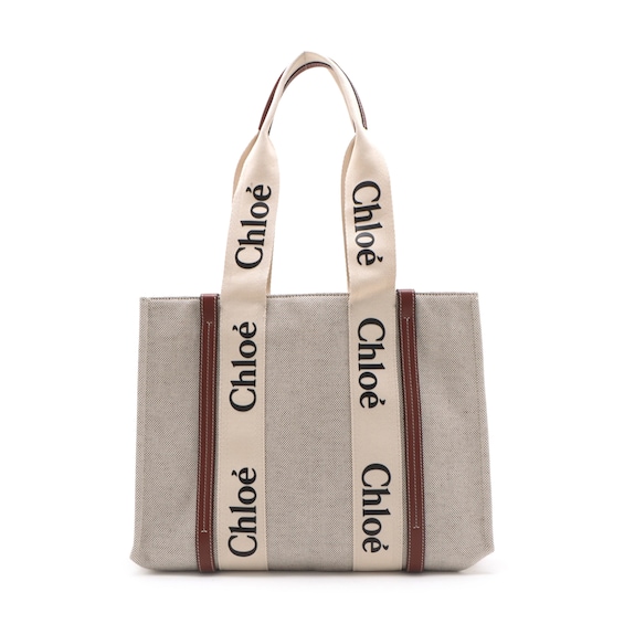 Previously Owned Chlo&eacute; Woody Tote Ml769Pun