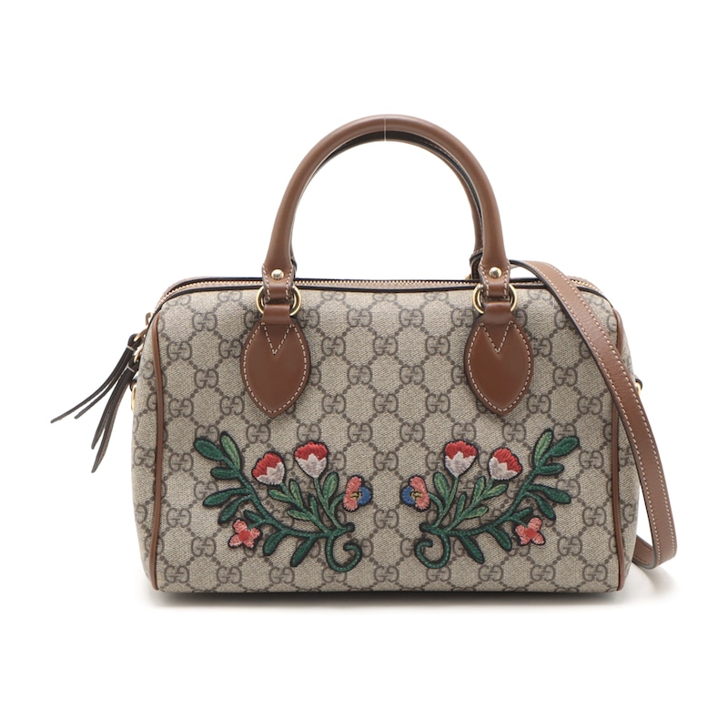 Main Image 1 of Previously Owned Gucci GG Supreme Boston Top Handle Bag (F6CM186V)