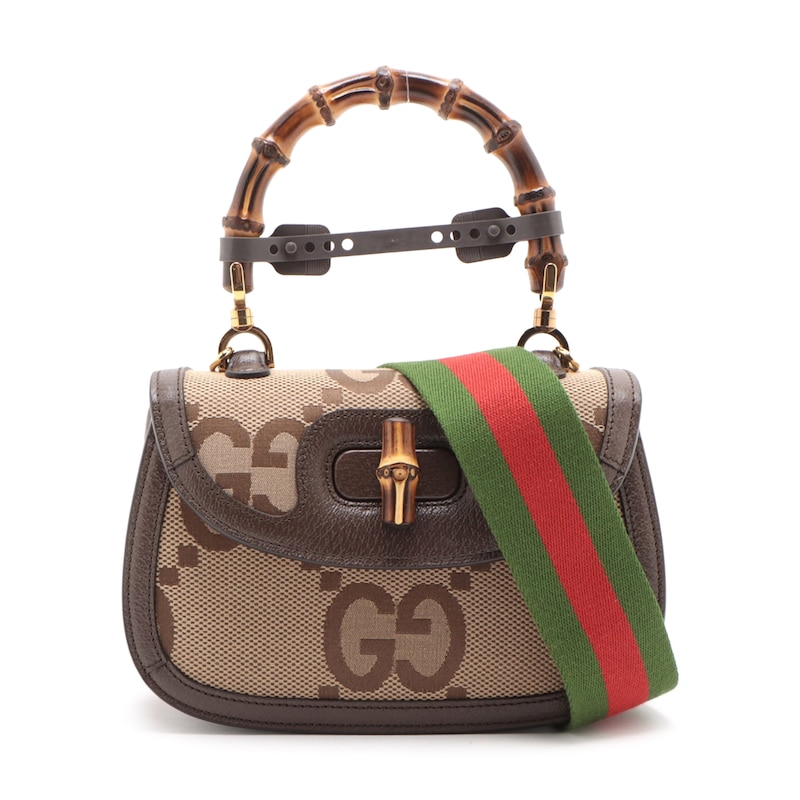 Main Image 1 of Previously Owned Gucci Mini Bamboo 1947 Top Handle Bag (LOYNQF43)