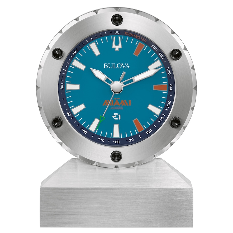 Main Image 1 of Bulova E1 Racing Tabletop Clock B9986GWP