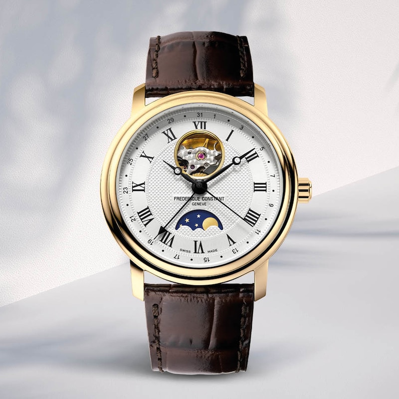 Main Image 4 of Frederique Constant Classics Heart Beat Moonphase Date Men's Watch FC-335MC4P5