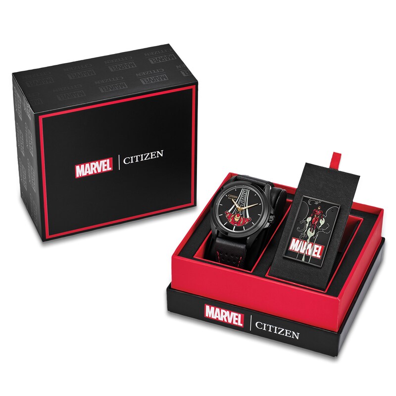 Main Image 4 of Citizen Marvel Iron Man Men's Watch Set AW2095-41W