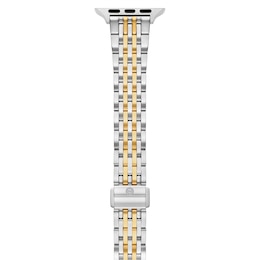 MICHELE 38mm Apple Watch Strap Stainless Steel & 18K Gold Plate MS18AM0006