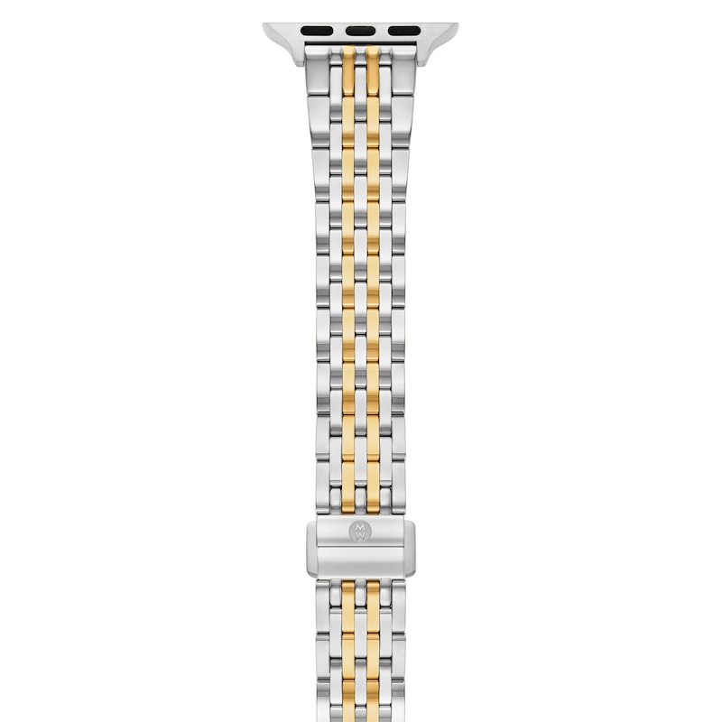 Main Image 1 of MICHELE 38mm Apple Watch Strap Stainless Steel & 18K Gold Plate MS18AM0006