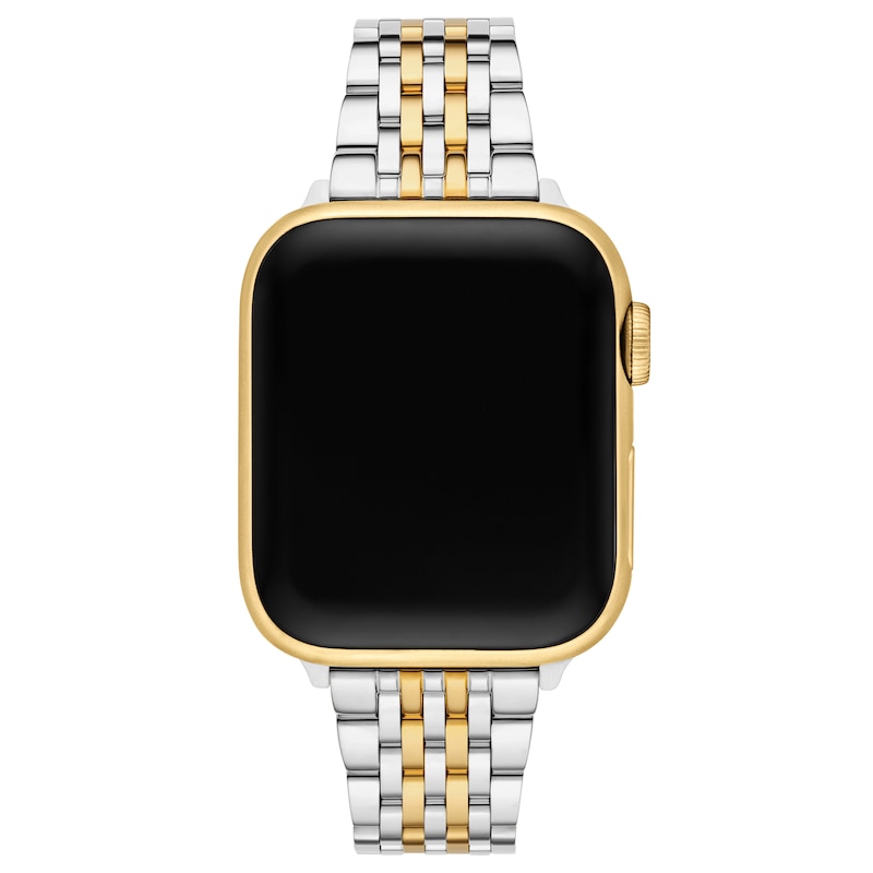 Main Image 2 of MICHELE 38mm Apple Watch Strap Stainless Steel & 18K Gold Plate MS18AM0006