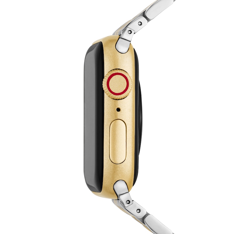 Main Image 3 of MICHELE 38mm Apple Watch Strap Stainless Steel & 18K Gold Plate MS18AM0006