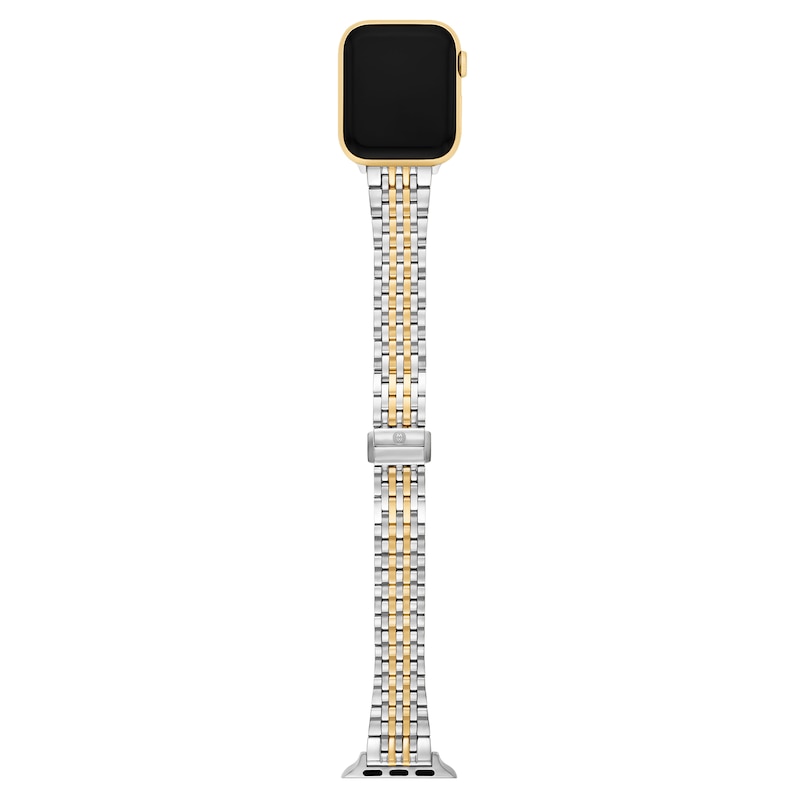 Main Image 4 of MICHELE 38mm Apple Watch Strap Stainless Steel & 18K Gold Plate MS18AM0006
