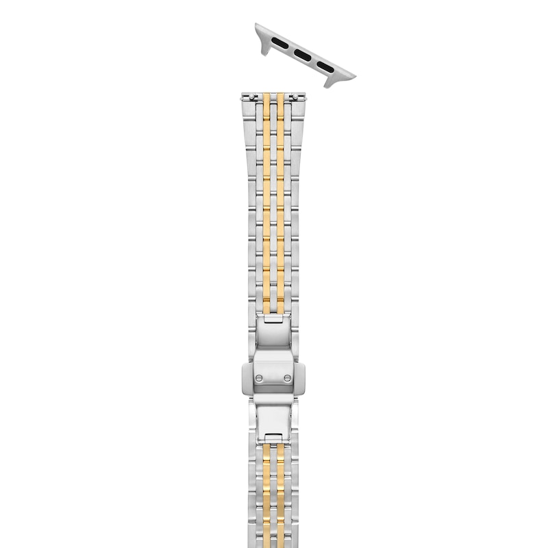 Main Image 5 of MICHELE 38mm Apple Watch Strap Stainless Steel & 18K Gold Plate MS18AM0006