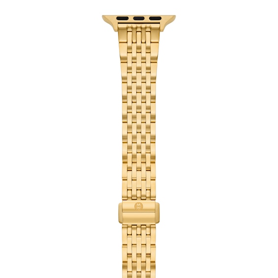 MICHELE 38mm Apple Watch Strap 18K Gold-Plated Stainless Steel MS18AM0007