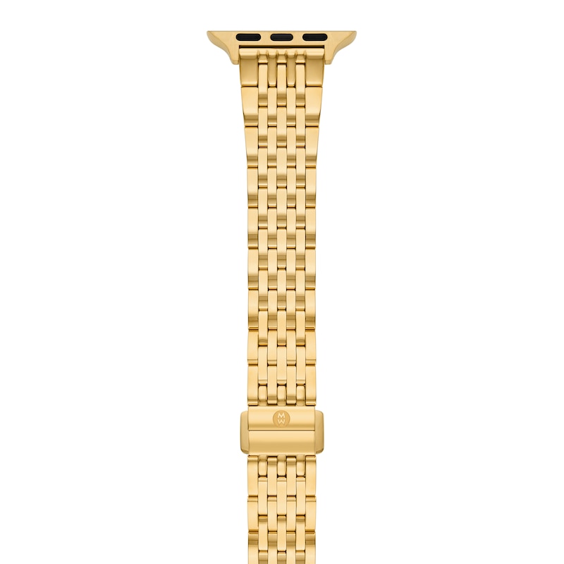 Main Image 1 of MICHELE 38mm Apple Watch Strap 18K Gold-Plated Stainless Steel MS18AM0007