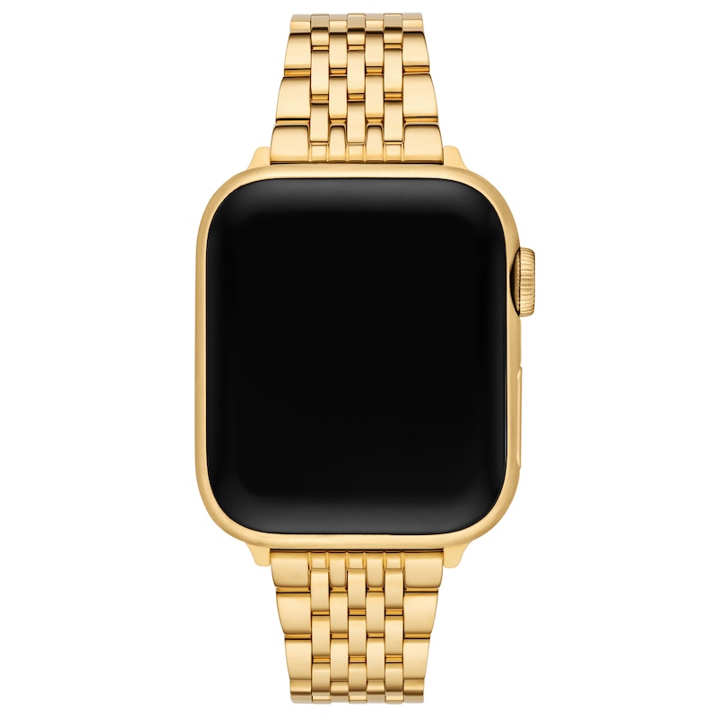 Main Image 2 of MICHELE 38mm Apple Watch Strap 18K Gold-Plated Stainless Steel MS18AM0007