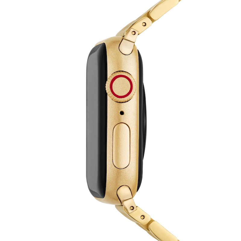 Main Image 3 of MICHELE 38mm Apple Watch Strap 18K Gold-Plated Stainless Steel MS18AM0007