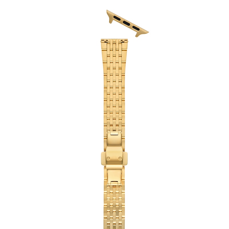 Main Image 5 of MICHELE 38mm Apple Watch Strap 18K Gold-Plated Stainless Steel MS18AM0007