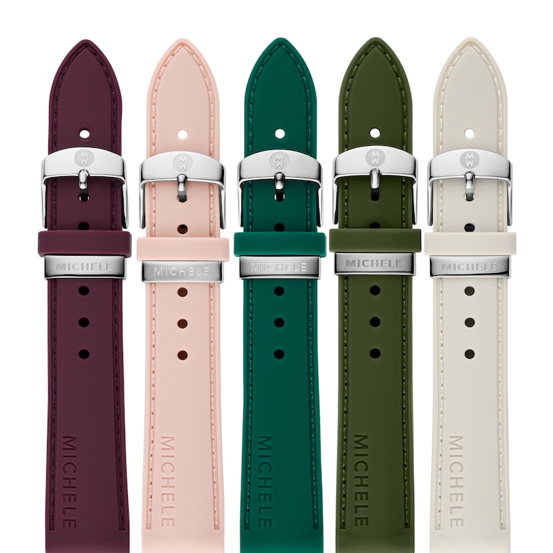 Main Image 1 of MICHELE Luxe Garden Silicone Watch Strap Set MS18S06SET