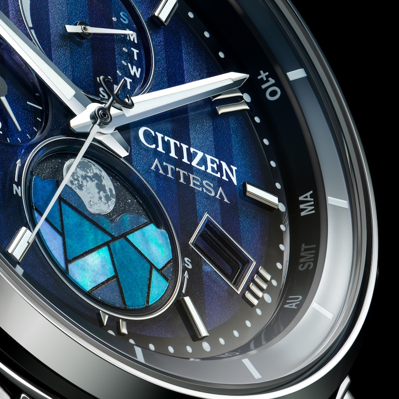 Main Image 3 of Citizen Attesa Stained Glass Super Titanium Limited Edition Chronograph Men's Watch BY1000-51L