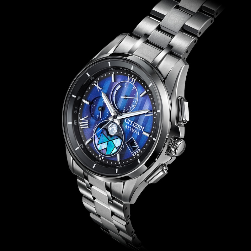 Main Image 4 of Citizen Attesa Stained Glass Super Titanium Limited Edition Chronograph Men's Watch BY1000-51L