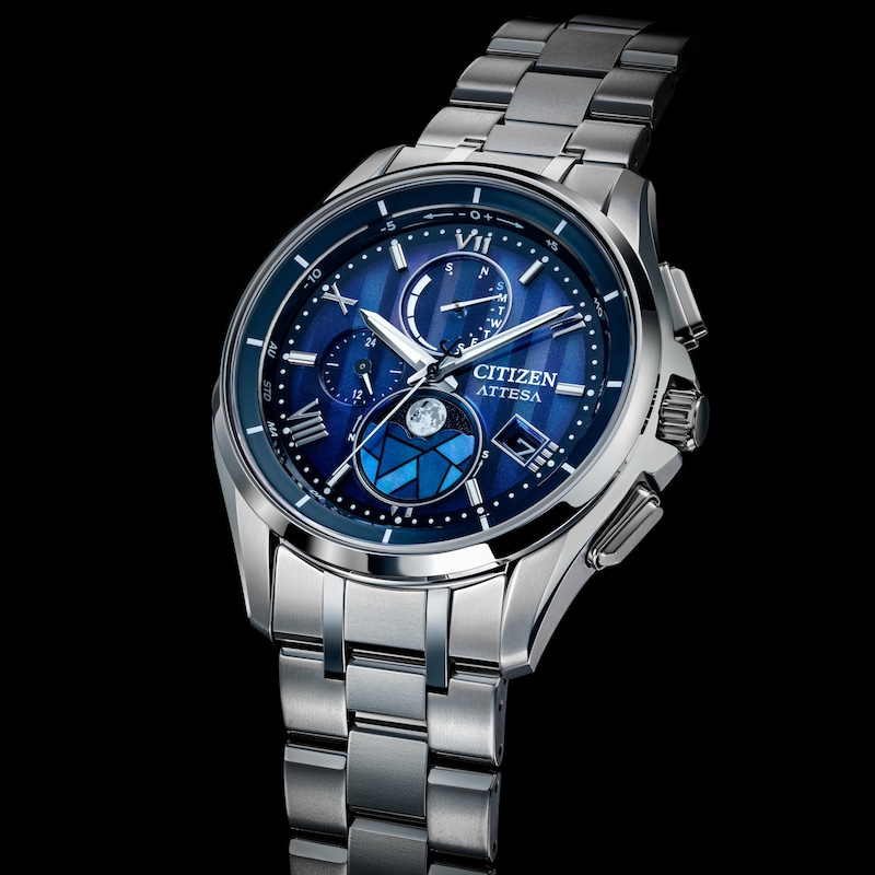 Main Image 2 of Citizen Attesa Stained Glass Super Titanium Chronograph Men's Watch BY1000-51L