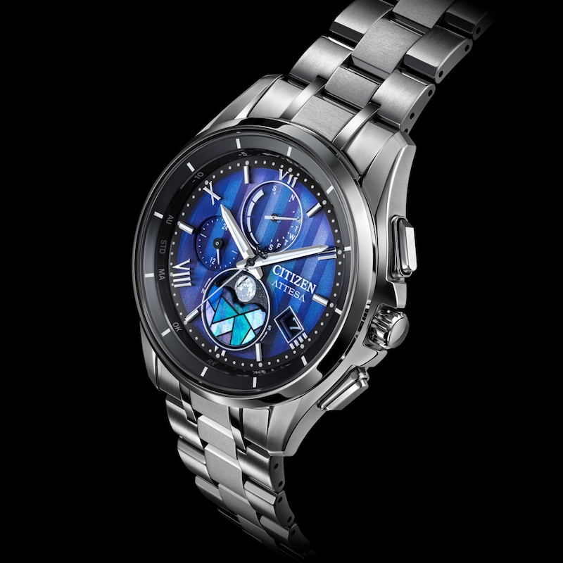 Main Image 4 of Citizen Attesa Stained Glass Super Titanium Chronograph Men's Watch BY1000-51L