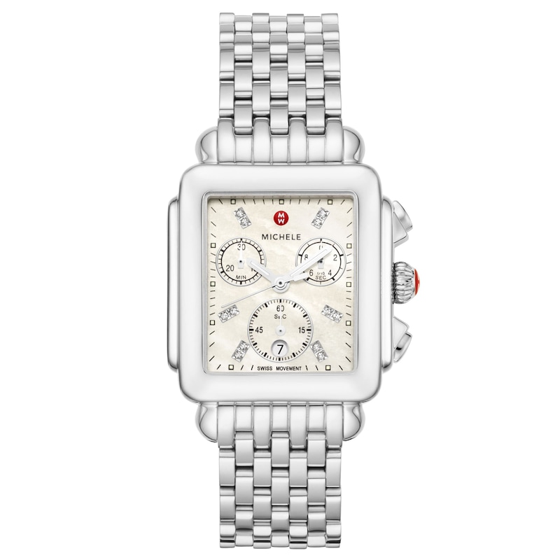 Main Image 1 of Previously Owned MICHELE Women's Watch Deco Day Chronograph MWW06A000778