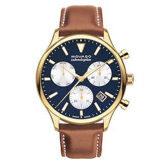 Movado Heritage Calendoplan Chronograph Men's Watch 3650148