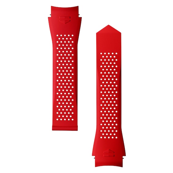 TAG Heuer Connected Calibre E5 Red Rubber Smartwatch Strap Ft6283