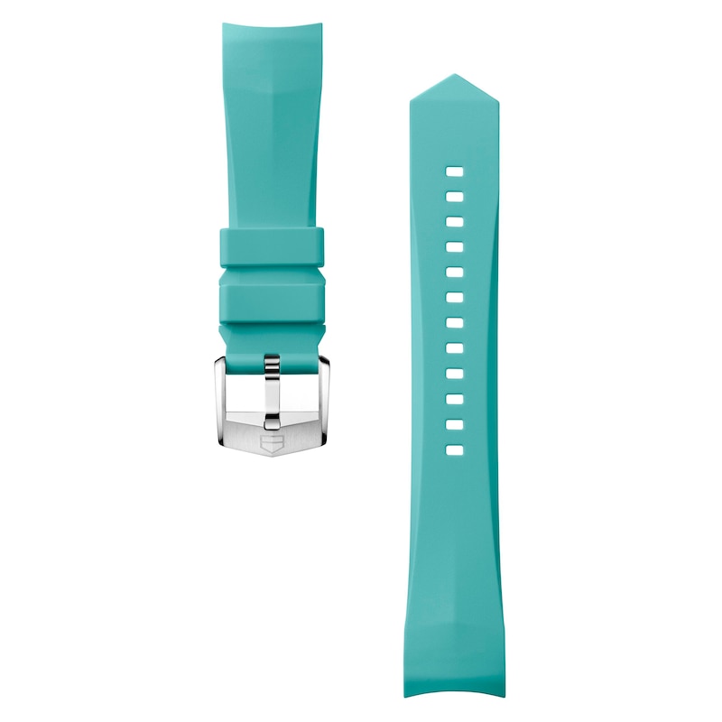Main Image 1 of TAG Heuer Connected Calibre E5 Blue Rubber Smartwatch Strap BT0022
