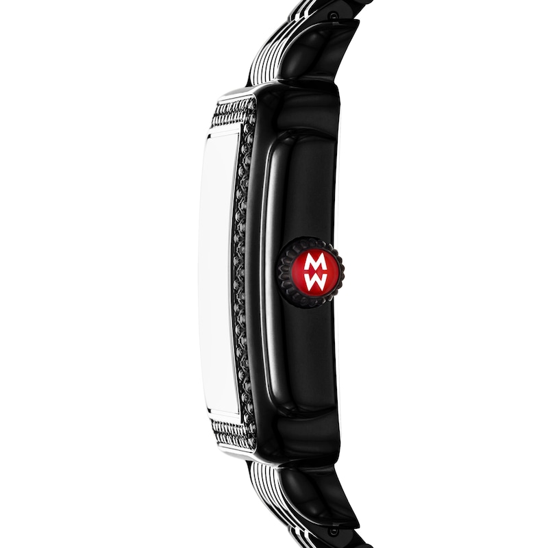 Main Image 2 of MICHELE Deco Madison Mid Diamond Noir Women's Watch MWW06G000051