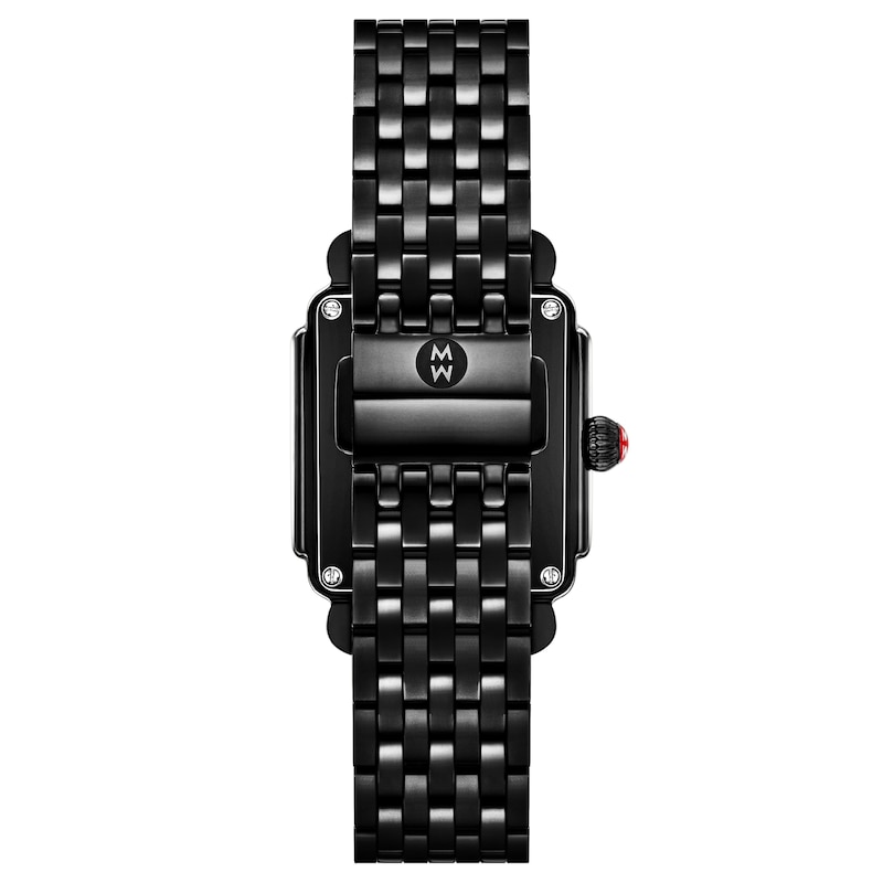 Main Image 3 of MICHELE Deco Madison Mid Diamond Noir Women's Watch MWW06G000051