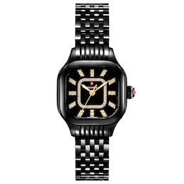 MICHELE Meggie Noir Diamond Dial Women's Watch MWW33B000019