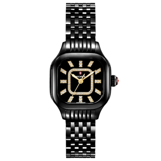 MICHELE Meggie Noir Diamond Dial Women's Watch MWW33B000019