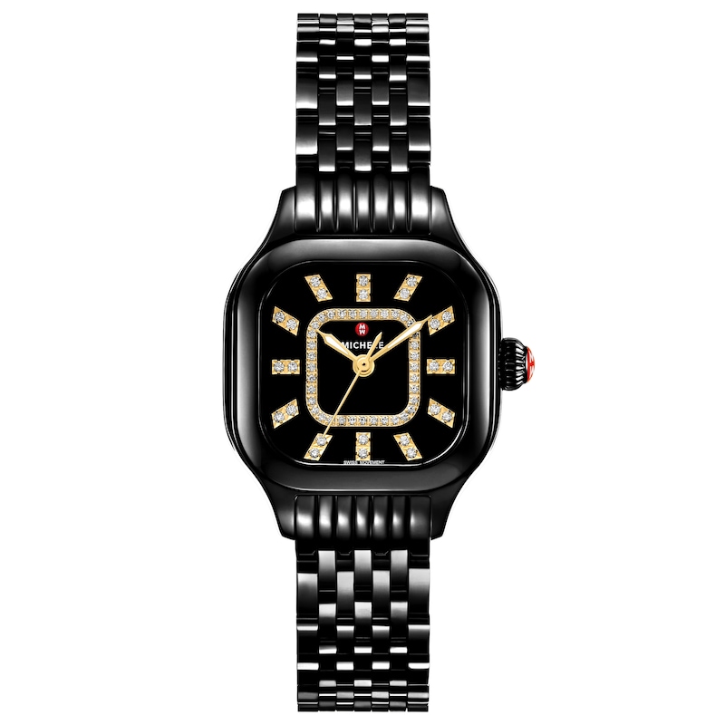 Main Image 1 of MICHELE Meggie Noir Diamond Dial Women's Watch MWW33B000019