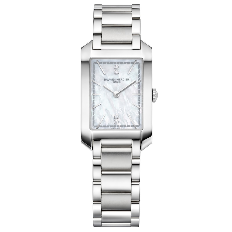 Main Image 1 of Baume & Mercier Hampton Mother-of-Pearl & Diamond Accent 35mm Women's Watch M0A10474