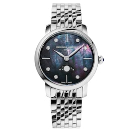 Frederique Constant Classics Slimline Moonphase Women's Watch FC-206MPBD1S6B