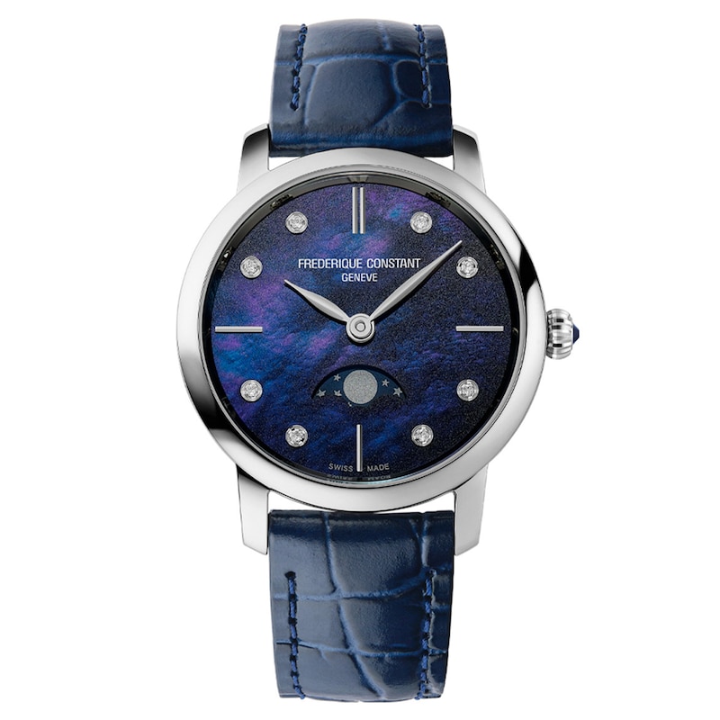 Main Image 1 of Frederique Constant Classics Slimline Moonphase Women's Watch FC-206MPND1S6
